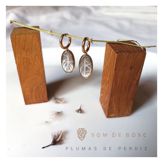 Pendientes Plumas de Perdiz